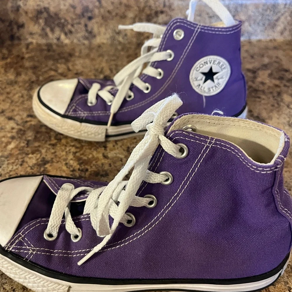 Converse Kids Sneakers in Purple‎ and White
